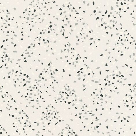 Carta da parati di lusso Profhome 373942 Carta da parati TNT leggermente strutturata maculata lucida bianco nero argento 5,33 m2