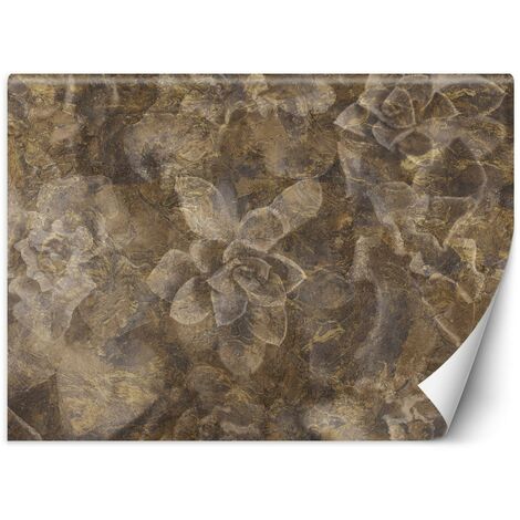 Carta Da Parati, Fiori in oro - 100x70