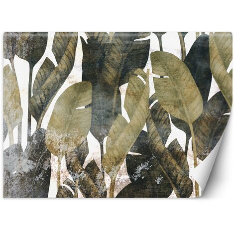 LYM  Carta da parati foglie tropicali di banano