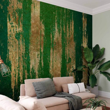 Carta da parati fotografica - Espressione oro e verde