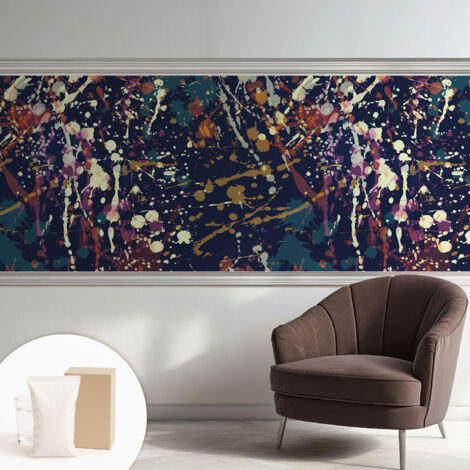 Carta Da Parati - Fotomurale In Vlies - per Decorazione pareti - Per La Cucina Camera Da Letto Per La Soggiorno Astrazione colorata 250x104 cm