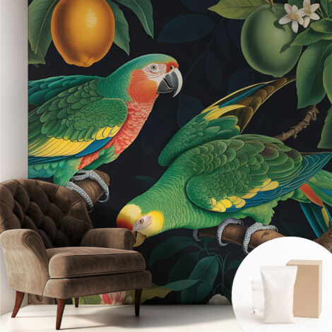 Carta Da Parati - Fotomurale In Vlies - per Decorazione pareti - Per La Cucina Camera Da Letto Per La Soggiorno Avventura tropicale 250x250 cm