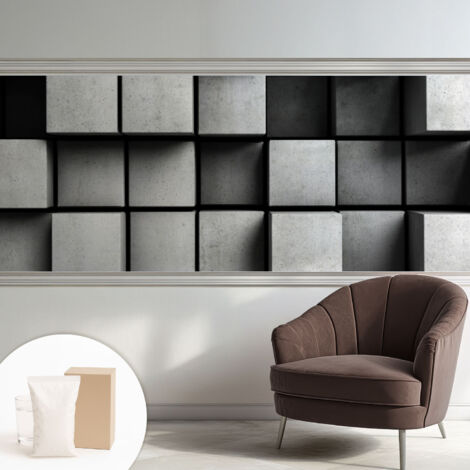 Carta Da Parati - Fotomurale In Vlies - per Decorazione pareti - Per La Cucina Camera Da Letto Per La Soggiorno cubi geometrici 250x104 cm
