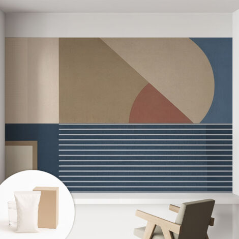 Carta Da Parati - Fotomurale In Vlies - per Decorazione pareti - Per La Cucina Camera Da Letto Per La Soggiorno Geometria armonica 152x104 cm
