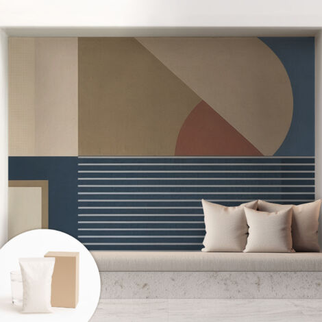 Carta Da Parati - Fotomurale In Vlies - per Decorazione pareti - Per La Cucina Camera Da Letto Per La Soggiorno Geometria armonica 208x146 cm
