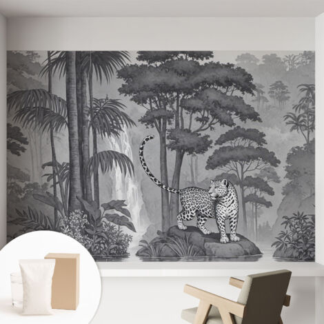 Carta Da Parati - Fotomurale In Vlies - per Decorazione pareti - Per La Cucina Camera Da Letto Per La Soggiorno giungla tropicale 152x104 cm
