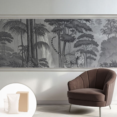 Carta Da Parati - Fotomurale In Vlies - per Decorazione pareti - Per La Cucina Camera Da Letto Per La Soggiorno giungla tropicale 250x104 cm
