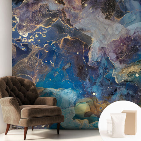 Carta Da Parati - Fotomurale In Vlies - per Decorazione pareti - Per La Cucina Camera Da Letto Per La Soggiorno Mosaico cosmico 250x250 cm