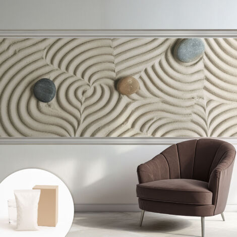 Carta Da Parati - Fotomurale In Vlies - per Decorazione pareti - Per La Cucina Camera Da Letto Per La Soggiorno onde armoniche 250x104 cm