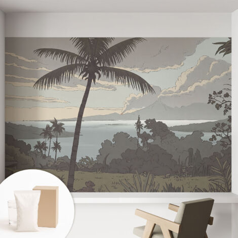 Carta Da Parati - Fotomurale In Vlies - per Decorazione pareti - Per La Cucina Camera Da Letto Per La Soggiorno Paesaggio esotico 152x104 cm