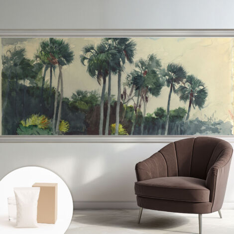 Carta Da Parati - Fotomurale In Vlies - per Decorazione pareti - Per La Cucina Camera Da Letto Per La Soggiorno palme esotiche 250x104 cm