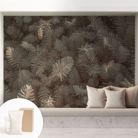 Carta Da Parati - Fotomurale In Vlies - per Decorazione pareti - Per La Cucina Camera Da Letto Per La Soggiorno Rami ghiacciati 208x146 cm