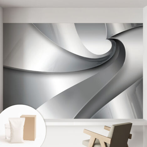 Carta Da Parati - Fotomurale In Vlies - per Decorazione pareti - Per La Cucina Camera Da Letto Per La Soggiorno Spirali geometriche 152x104 cm