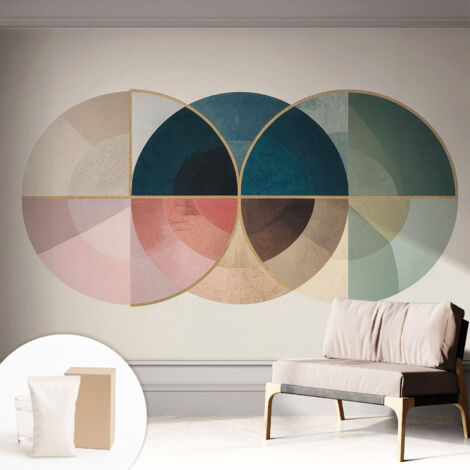 Carta Da Parati - Fotomurale In Vlies - per Decorazione pareti - Per La Cucina Camera Da Letto Per La Soggiorno Stile geometrico 312x219 cm