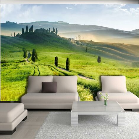 Fotomurale - Mattina Nel Villaggio Carta Da Parato Erroi