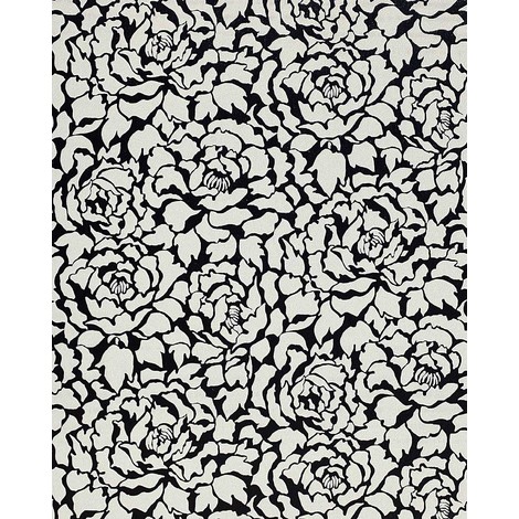 Carta Da Parati Bianca E Nera.Carta Da Parati Goffrata Edem 830 20 A Fiori Peonie In Bianco Nero Antracite Glitterato 70 Cm 7 03 Mq Status 830 20