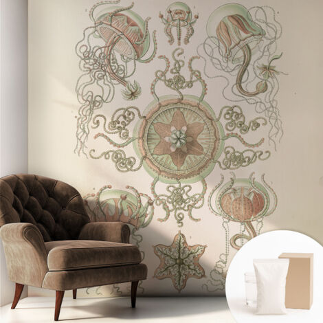Carta Da Parati In Vlies Decorativa Per Pareti - Con Motivi Moderni - Con Colori Intensi - Per Ufficio Mondo sottomarino 250x250 cm