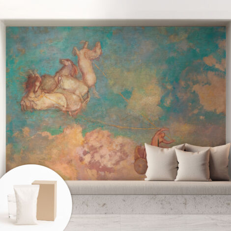 Carta Da Parati In Vlies Decorativa Per Pareti - Con Motivi Moderni - Con Colori Intensi - Per Ufficio Pegasi celestiali 208x146 cm