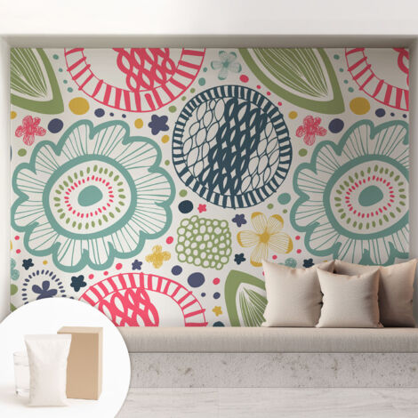 Carta Da Parati In Vlies - Fotomurale - Decorazione Paretie - Per Camera Da Letto - Per Soggiorno - Con Colla Gratuita motivi floreali 208x146 cm