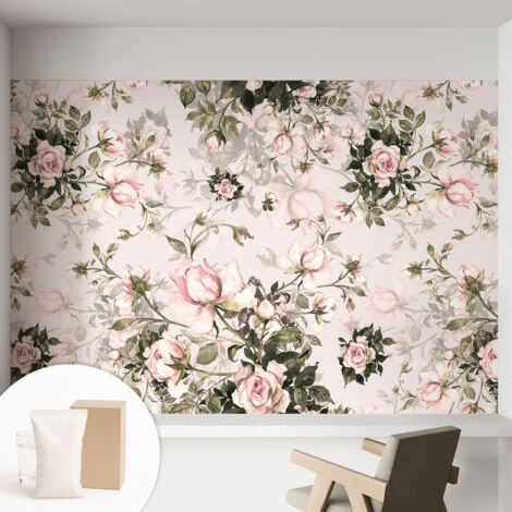 Carta Da Parati In Vlies - Fotomurale - Decorazione Paretie - Per Camera Da Letto - Per Soggiorno - Con Colla Gratuita Motivo floreale 152x104 cm