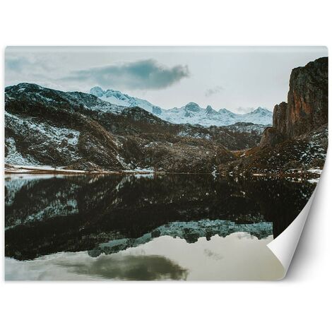 Carta Da Parati, Lago in montagna - 100x70