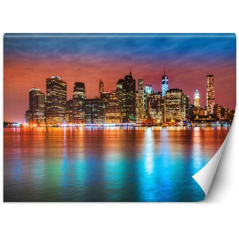 Carta Da Parati, Manhattan di notte - 400x280