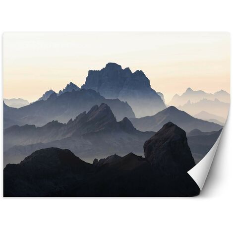 Carta Da Parati, Montagne nella nebbia - 400x280