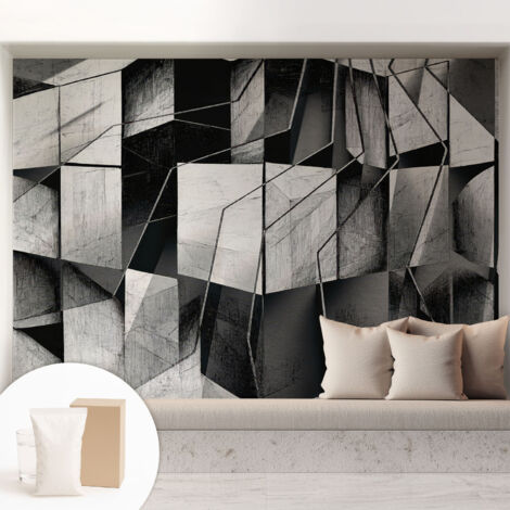 Carta Da Parati - Mural - Con Sala Da Pranzo - Camera Da Letto - Cameretta - Con Colla Gratuita Astrazione geometrica 208x146 cm