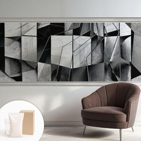 Carta Da Parati - Mural - Con Sala Da Pranzo - Camera Da Letto - Cameretta - Con Colla Gratuita Astrazione geometrica 250x104 cm