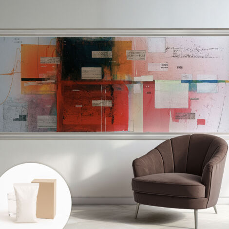 Carta Da Parati - Mural - Con Sala Da Pranzo - Camera Da Letto - Cameretta - Con Colla Gratuita Composizione astratta 250x104 cm