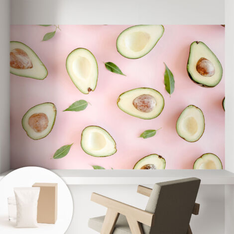 Carta Da Parati - Mural - Con Sala Da Pranzo - Camera Da Letto - Cameretta - Con Colla Gratuita Composizione di avocado 104x70 cm