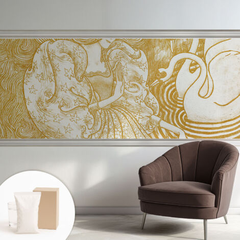 Carta Da Parati - Mural - Con Sala Da Pranzo - Camera Da Letto - Cameretta - Con Colla Gratuita Eleganza femminile 250x104 cm
