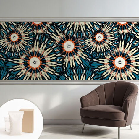 Carta Da Parati - Mural - Con Sala Da Pranzo - Camera Da Letto - Cameretta - Con Colla Gratuita Energia floreale 250x104 cm