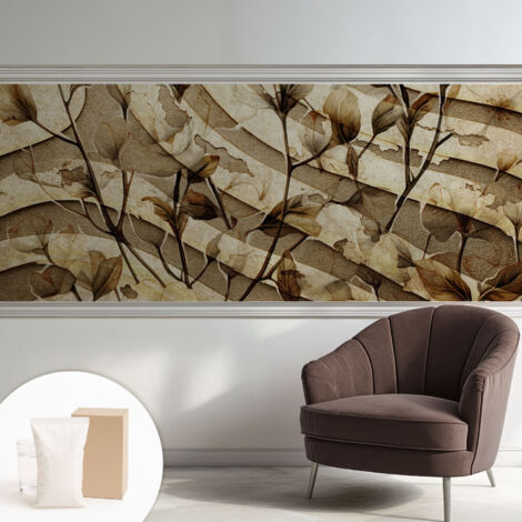 Carta Da Parati - Mural - Con Sala Da Pranzo - Camera Da Letto - Cameretta - Con Colla Gratuita flora classica 250x104 cm