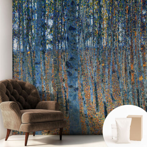 Carta Da Parati - Mural - Con Sala Da Pranzo - Camera Da Letto - Cameretta - Con Colla Gratuita Foresta di betulle 250x250 cm