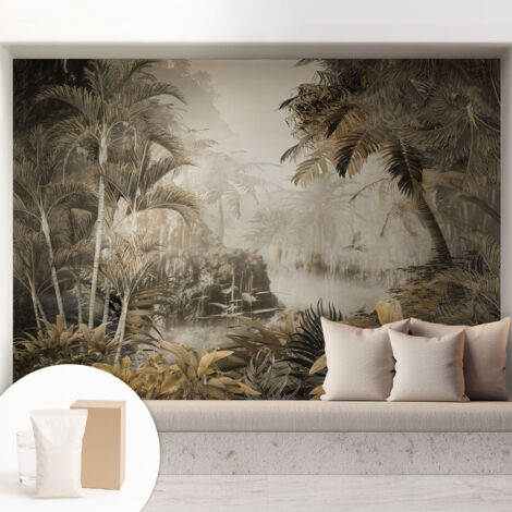 Carta Da Parati - Mural - Con Sala Da Pranzo - Camera Da Letto - Cameretta - Con Colla Gratuita Foresta tropicale 208x146 cm