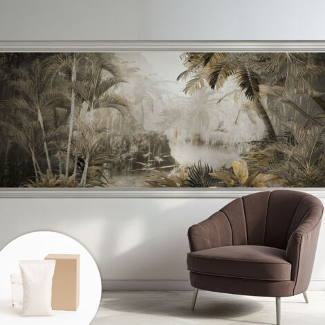Carta Da Parati - Mural - Con Sala Da Pranzo - Camera Da Letto - Cameretta - Con Colla Gratuita Foresta tropicale 250x104 cm