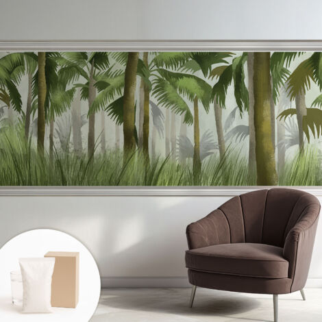 Carta Da Parati - Mural - Con Sala Da Pranzo - Camera Da Letto - Cameretta - Con Colla Gratuita Foresta tropicale 250x104 cm