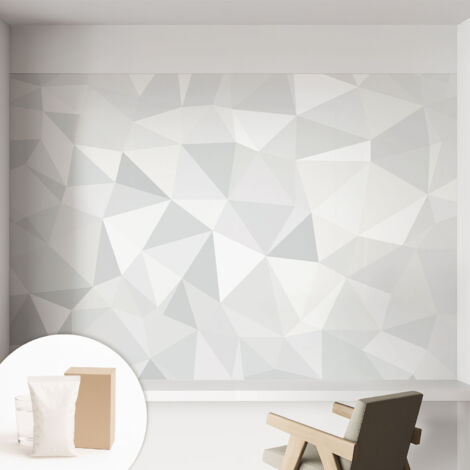 Carta Da Parati - Mural - Con Sala Da Pranzo - Camera Da Letto - Cameretta - Con Colla Gratuita Mosaico triangolare 152x104 cm
