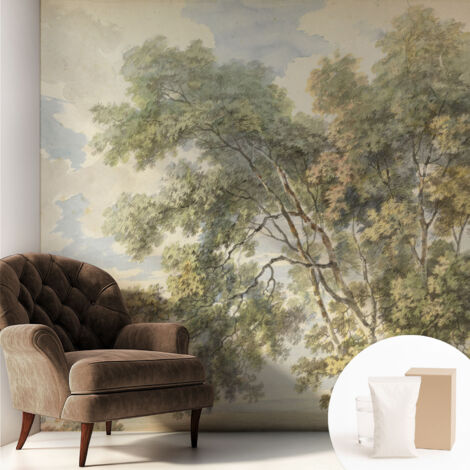 Carta Da Parati - Mural - Con Sala Da Pranzo - Camera Da Letto - Cameretta - Con Colla Gratuita Natura romantica 250x250 cm