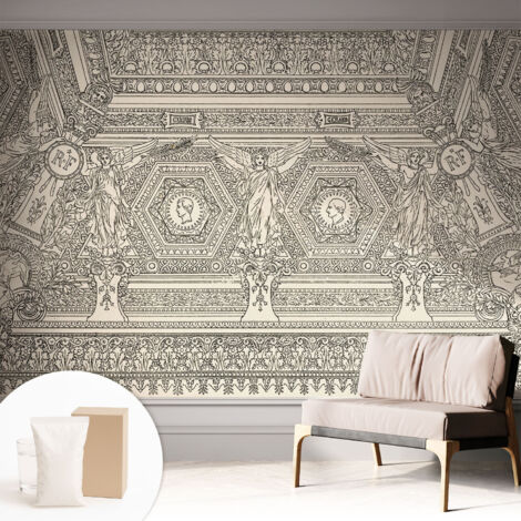 Carta Da Parati - Mural - Con Sala Da Pranzo - Camera Da Letto - Cameretta - Con Colla Gratuita ornamento classico 312x219 cm