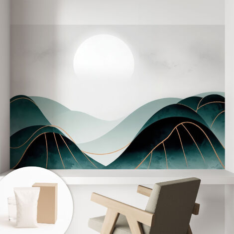 Carta Da Parati - Mural - Con Sala Da Pranzo - Camera Da Letto - Cameretta - Con Colla Gratuita Pace apparente 104x70 cm