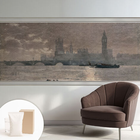 Carta Da Parati - Mural - Con Sala Da Pranzo - Camera Da Letto - Cameretta - Con Colla Gratuita Panorama notturno 250x104 cm