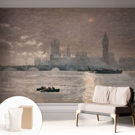 Carta Da Parati - Mural - Con Sala Da Pranzo - Camera Da Letto - Cameretta - Con Colla Gratuita Panorama notturno 312x219 cm