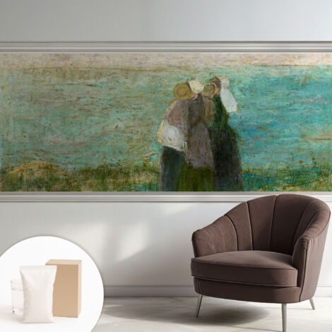 Carta Da Parati - Mural - Con Sala Da Pranzo - Camera Da Letto - Cameretta - Con Colla Gratuita Riflessione sul mare 250x104 cm