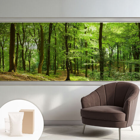 Carta Da Parati - Mural - Con Sala Da Pranzo - Camera Da Letto - Cameretta - Con Colla Gratuita Sentiero naturale 250x104 cm