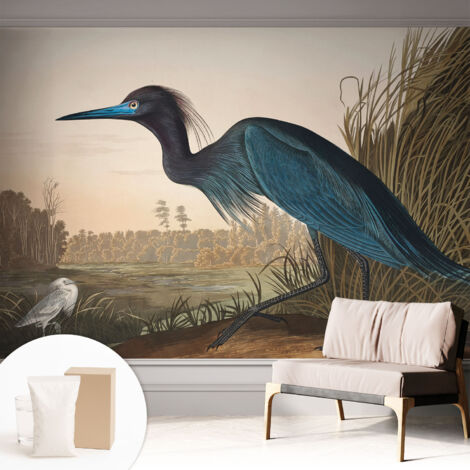 Carta Da Parati - Mural - Con Sala Da Pranzo - Camera Da Letto - Cameretta - Con Colla Gratuita Uccelli acquatici 312x219 cm