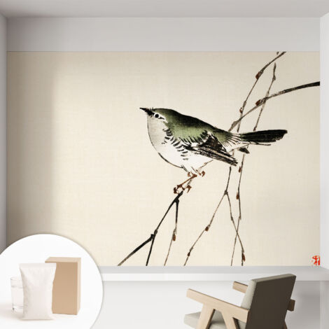 Carta Da Parati - Mural - Con Sala Da Pranzo - Camera Da Letto - Cameretta - Con Colla Gratuita Uccello armonioso 152x104 cm