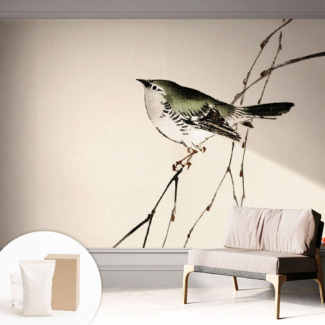 Carta Da Parati - Mural - Con Sala Da Pranzo - Camera Da Letto - Cameretta - Con Colla Gratuita Uccello armonioso 312x219 cm