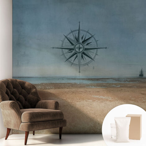 Carta Da Parati - Murale Alla Moda Decorazione - Camera Da Letto - Con Colla Gratuita Avventure nautiche 250x250 cm